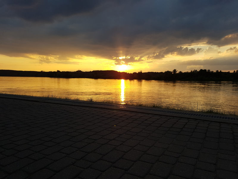 Zachód słońca - Kazimierz Dolny